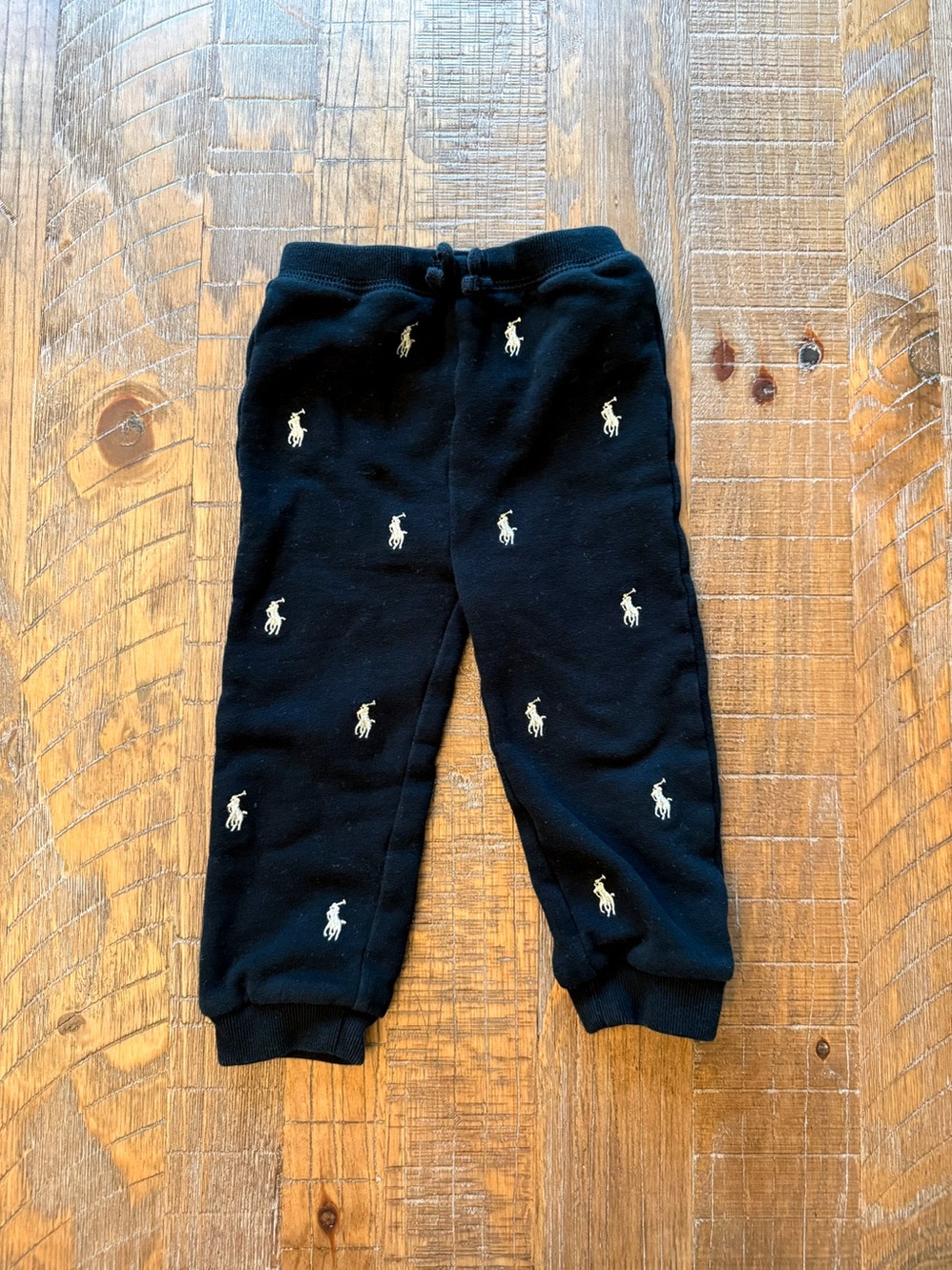 Ralph Lauren Polo Pony Fleece Jogger Pants Embroidered - Toddler 24M